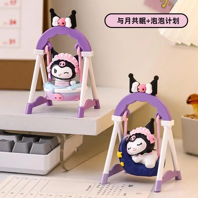 

Cute Cartoon Sanrios Kuromi Desktop Ornament Decoration Children Favorite Blind Box Toys Good-Looking Fashion Festival Gift