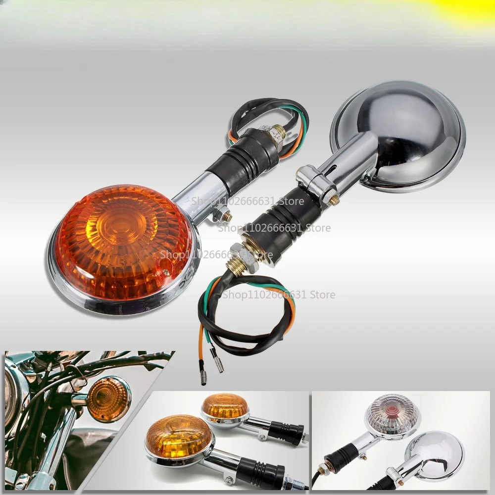 Luz Intermitente para Motocicleta, Señal de Giro Compatible con Yamaha Virago XV 250 400 535 920 1000 V-Star XVS 400 650 1100 VMax 1200