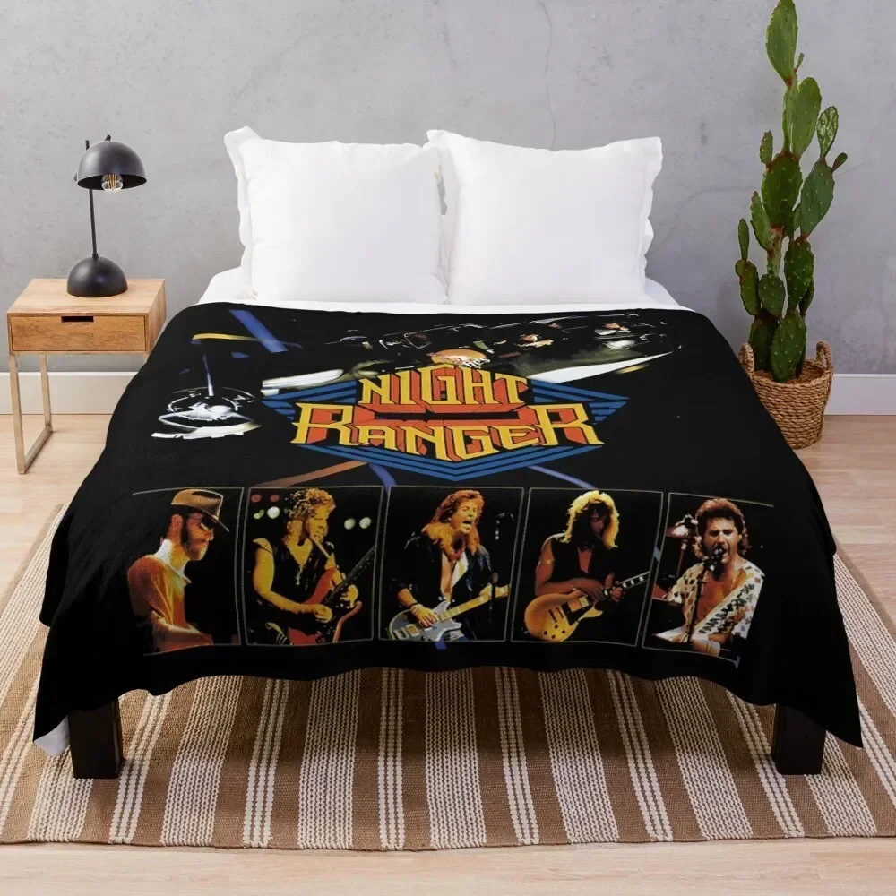 

2022 the night ranger tour Throw Blanket Cozy Home Blanket Gift for Christmas Holiday