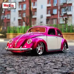 Maisto 1:18 Volkswagen Beetle Alloy Car Model Diecasts Metal Toy Vehicles Classic Car Model Simulation Collection Childrens Gift