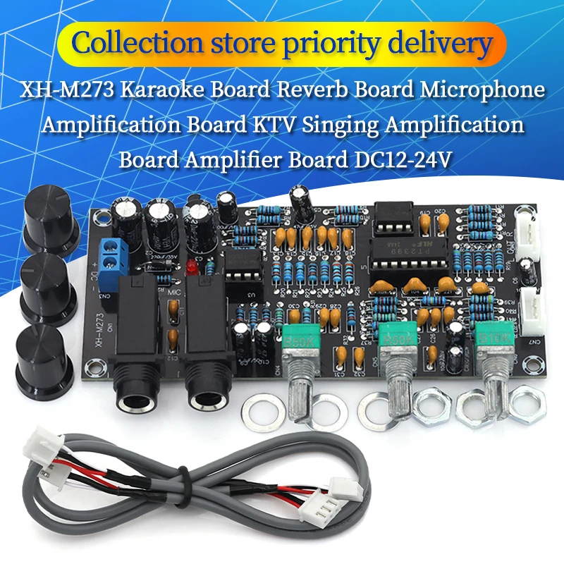 1/5/10Pcs XH-M273 PT2399 DC 12-24V Digital Preamplifier Board