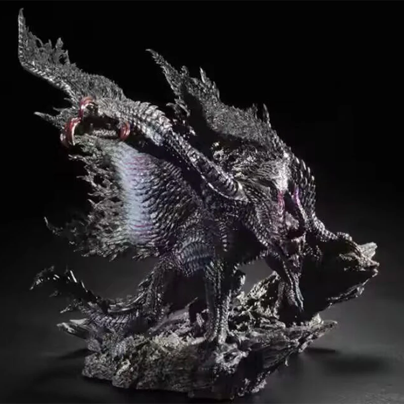 18cm Monster Hunter Anime Figure Gore Magala CFB Figures Black Erosion Dragon Figure Model Pvc Statue Doll Collection Toys Gifts