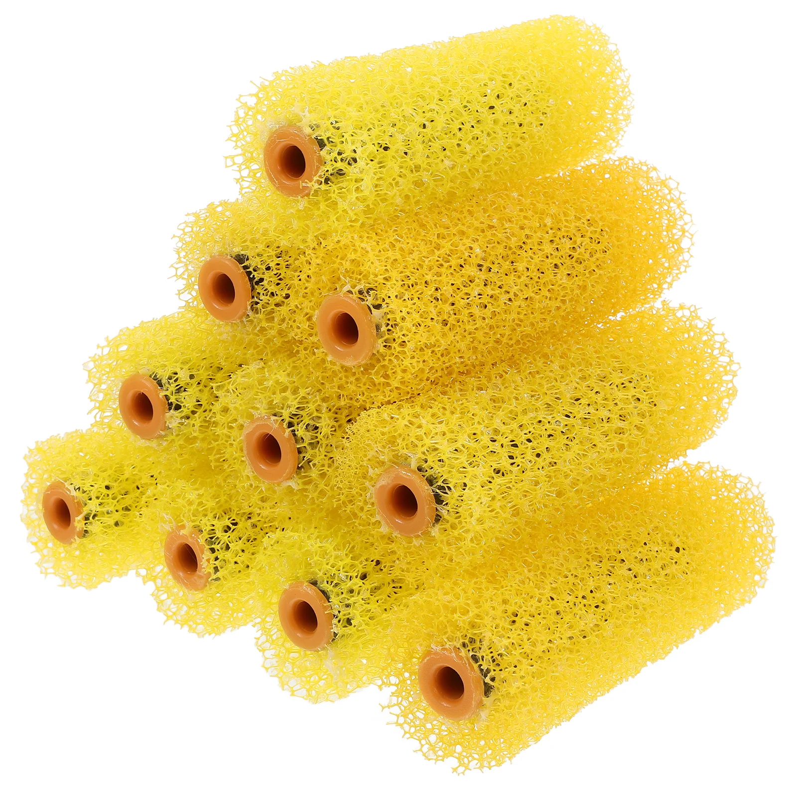 

4pcs Embroidery Sponge Foam Texture Wall Art Tool Elastic Paint Pattern Drywall Roller Exterior Walls Painting Tool