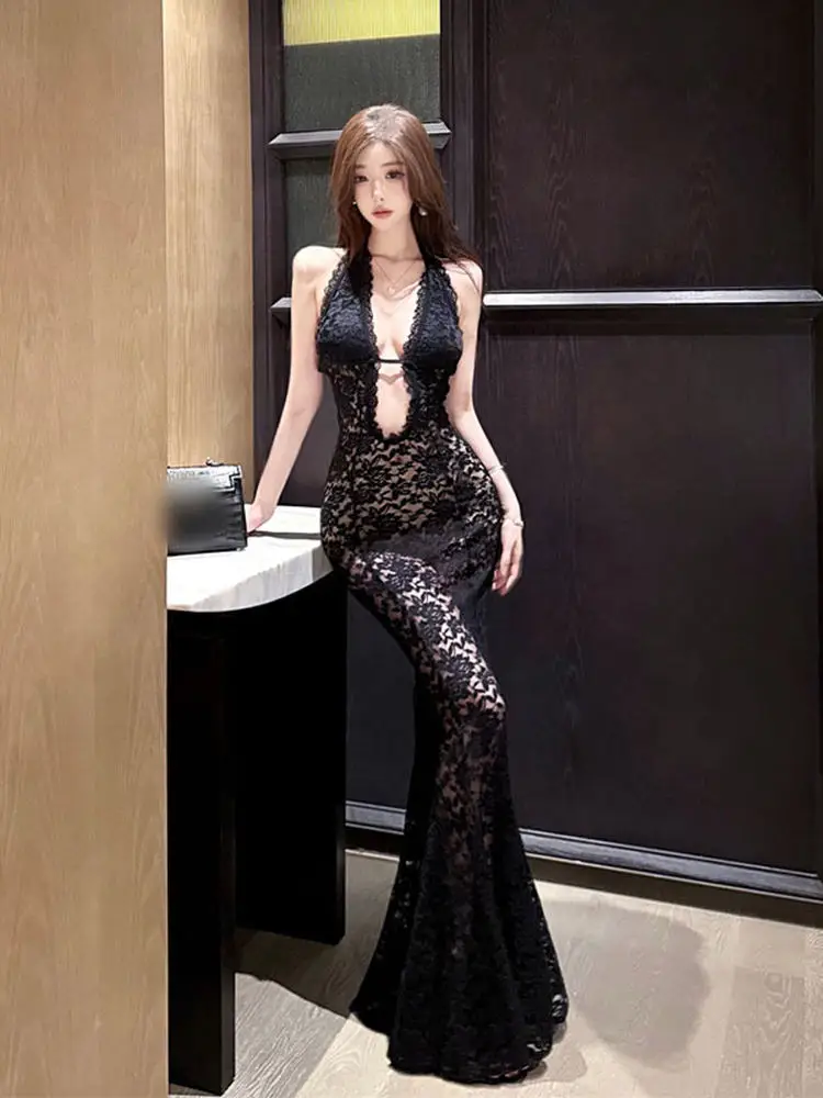 

Элегантное облегающее платье макси с V-образным вырезом и завышенной талией, без бретелек, для летнего сезона, модное, обтягивающее, в стиле бодикон.