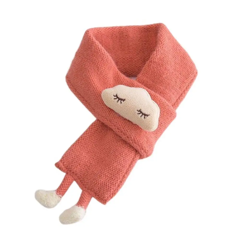 

Cute Knit Baby Scarf Cartoon Clouds Thick Warm Children's Scarf Neck Wraps Neck Guards Scarves Autumn Winter