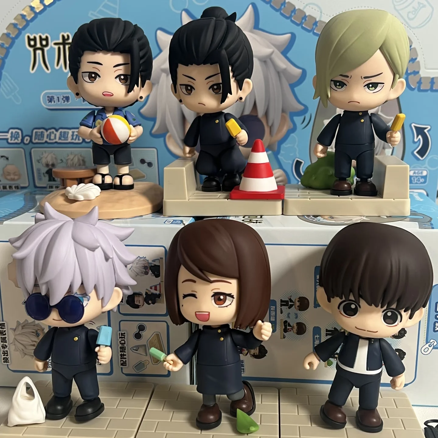 Keepplay Authentic Jujutsu Kaisen Blue Memories Zipper Dolls Blind Box Action Figures Desktop Decoration Gift For Anime Fans view 2