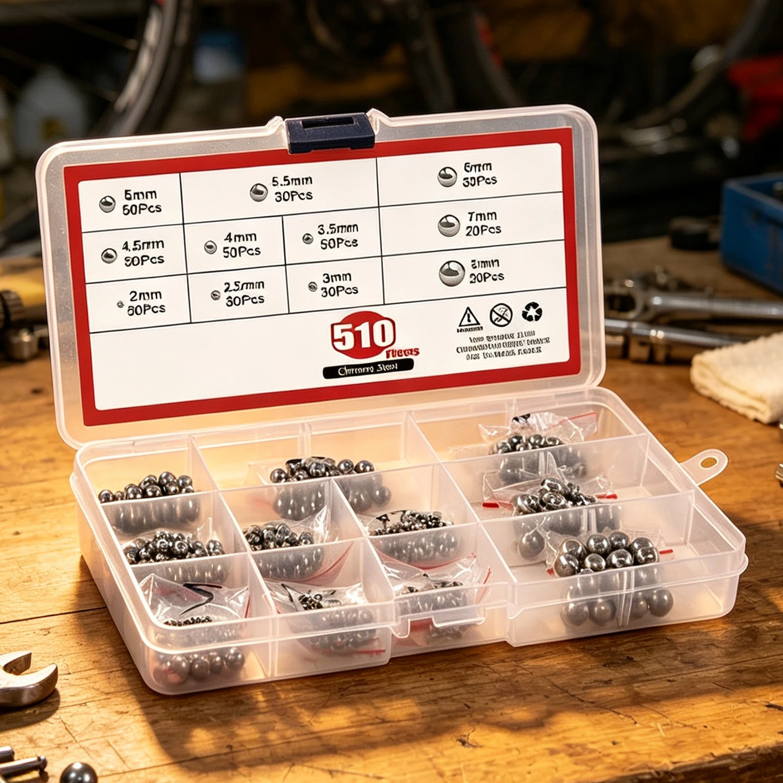 Brand New Practical Useful Steel Ball Assortment Balls Bearing Precision Stainless Steel 304 Steel Ball Brand New
