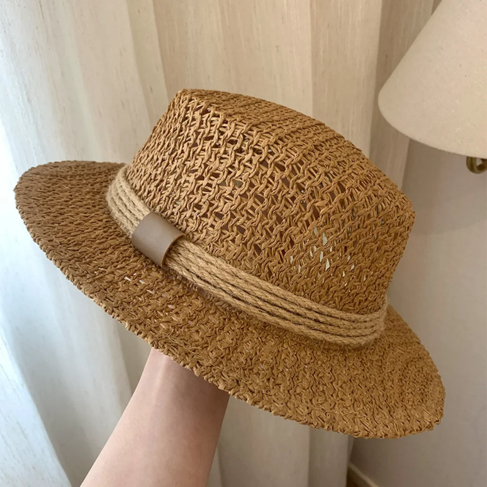 chapeu-de-palha-vazado-com-aba-larga-estilo-vintage-respiravel-com-faixa-de-corda-para-praia-verao-sol-casual-viagem-e-ferias