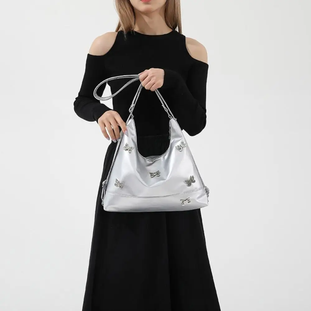 Y2K Schmetterling Umhängetasche Einkaufstasche Mama Tasche Große Kapazität Einkaufstasche Unterarm Tasche Aufbewahrungstasche Umhängetasche Streetwear
