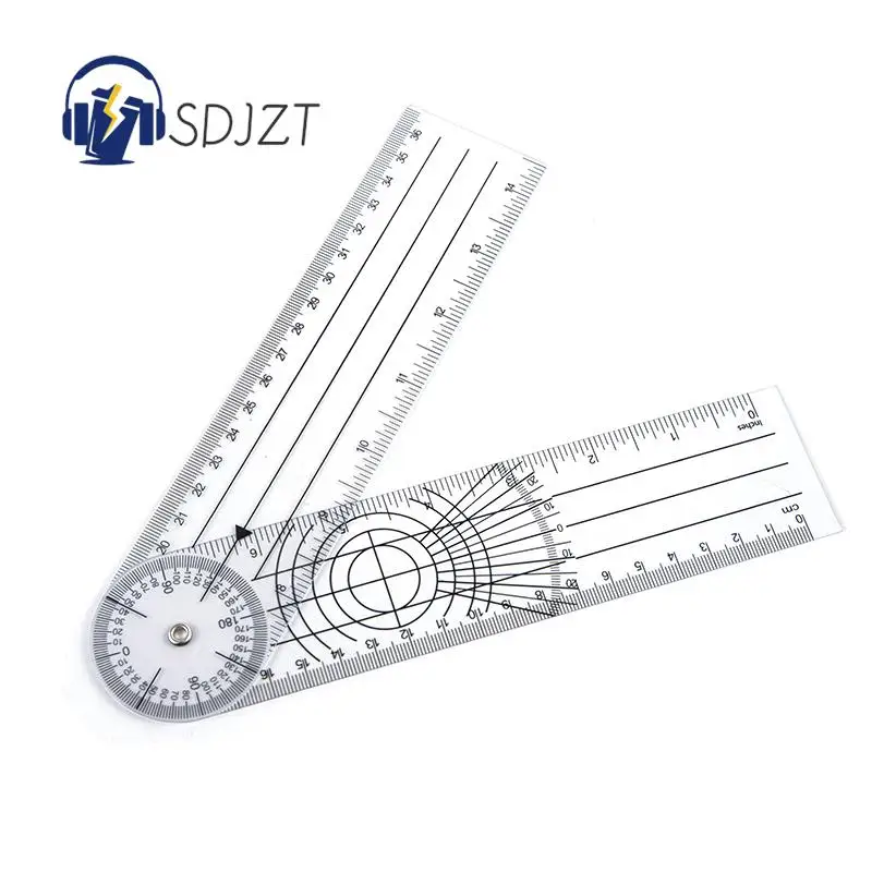 

360 Degree Goniometer Angle Medical Spinal Ruler Inclinometer Goniometer Angle Protractor Ruler Angle Finder Measuring Tool