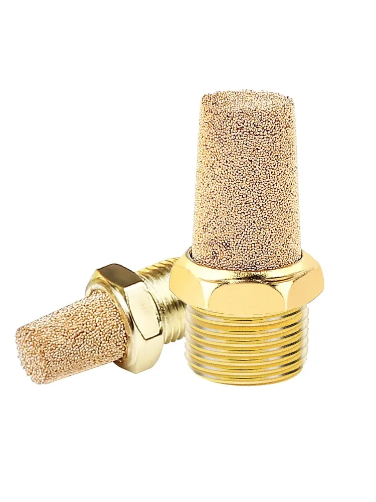 솔레노이드 밸브 플러그, 전체 구리 머플러, 레이스 헤드, 와이어 플러그 M5/1/2/3/4 포인트 플라스틱 머플러