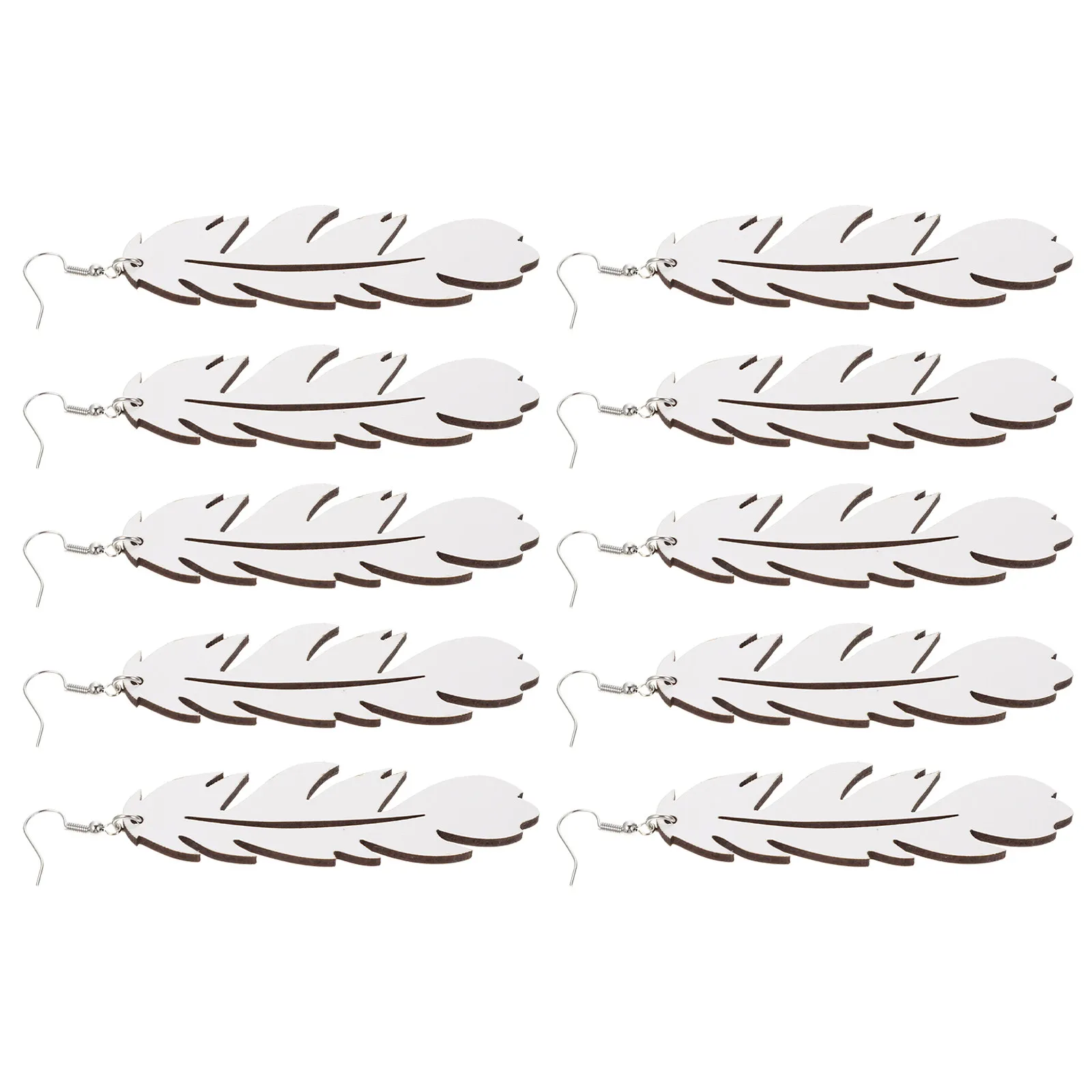 Sublimation Earring Blanks 20 Sets Double Sided Heat Transfer Pendants for DIY Jewelry Crafts Gifts