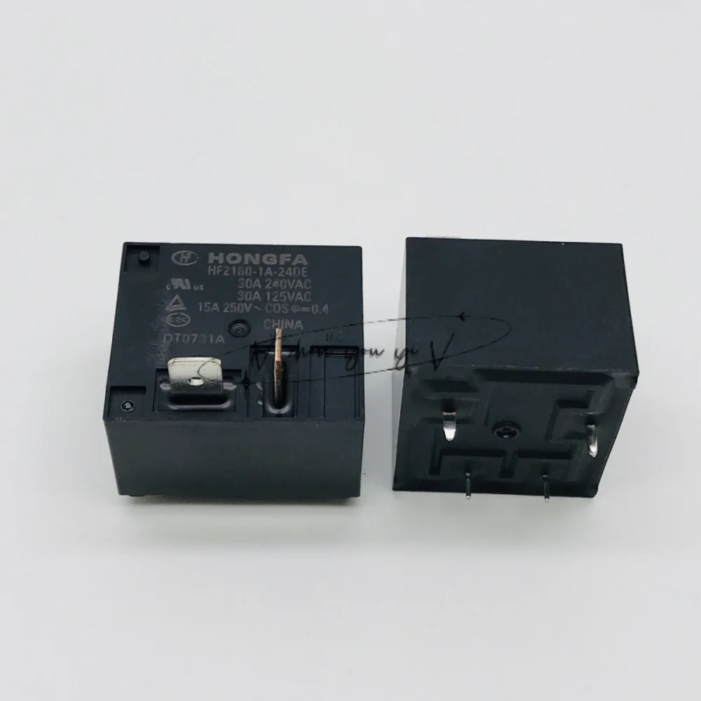 5PCS/LOT 100%New For HongFa relay HF HF2160-1A-12DE -24DE 12VDC 24VDC 4PIN Air conditioning relay DC12 DC24 30A