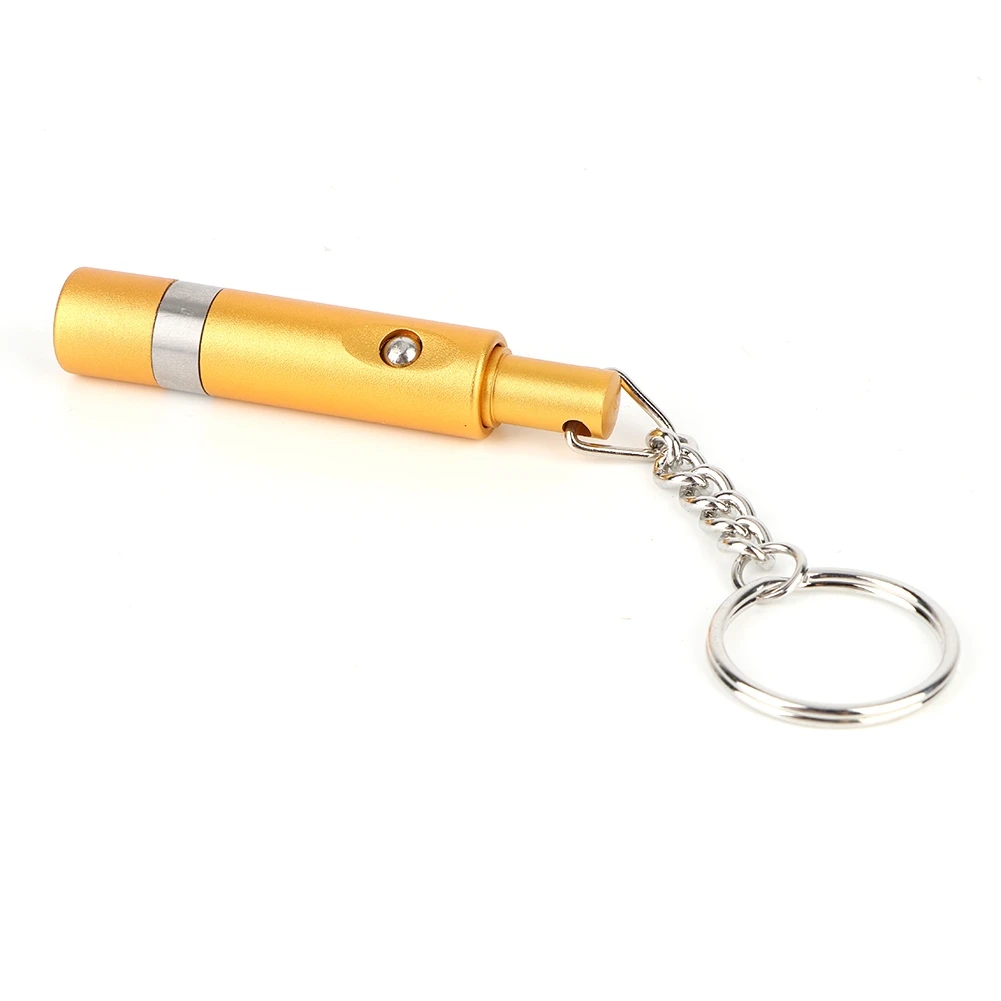 Metal Cigar Hole Punch Cutter Portable Cigar Puncher Cutter Hole Punching Knife with Key Ring