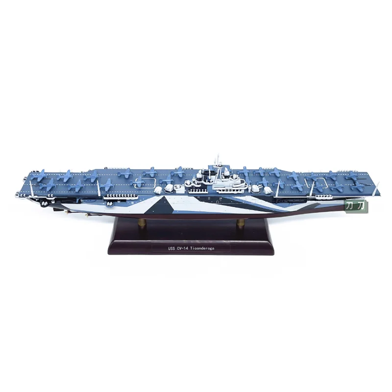 

1/1000 Scale USS CV14 CV-14 Ticonderoga Alloy Material Ship Model Collectible Decorative Item Gift