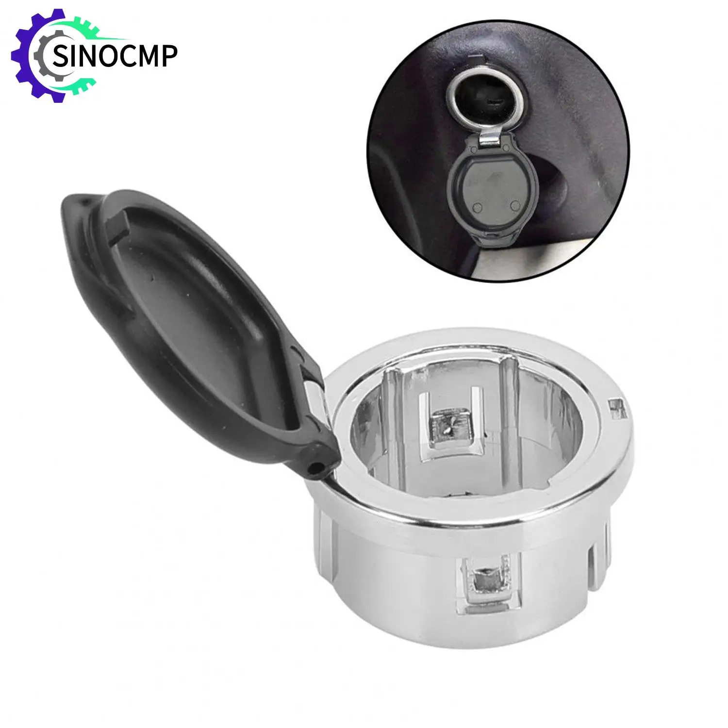 

2pcs Dash Power Outlet Cover 20983936 for 2007-2013 Chevrolet Silverado Suburban Tahoe Cadillac CTS CTS-V GMC Sierra 2500 3500