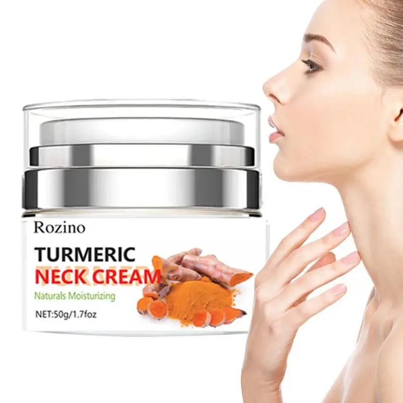 

Turmeric Lifting Neck Cream Lighten Neck Lines Essence Neck Moisturizing Shape Firming Cream Face Beauty Skin Care Products 50ml