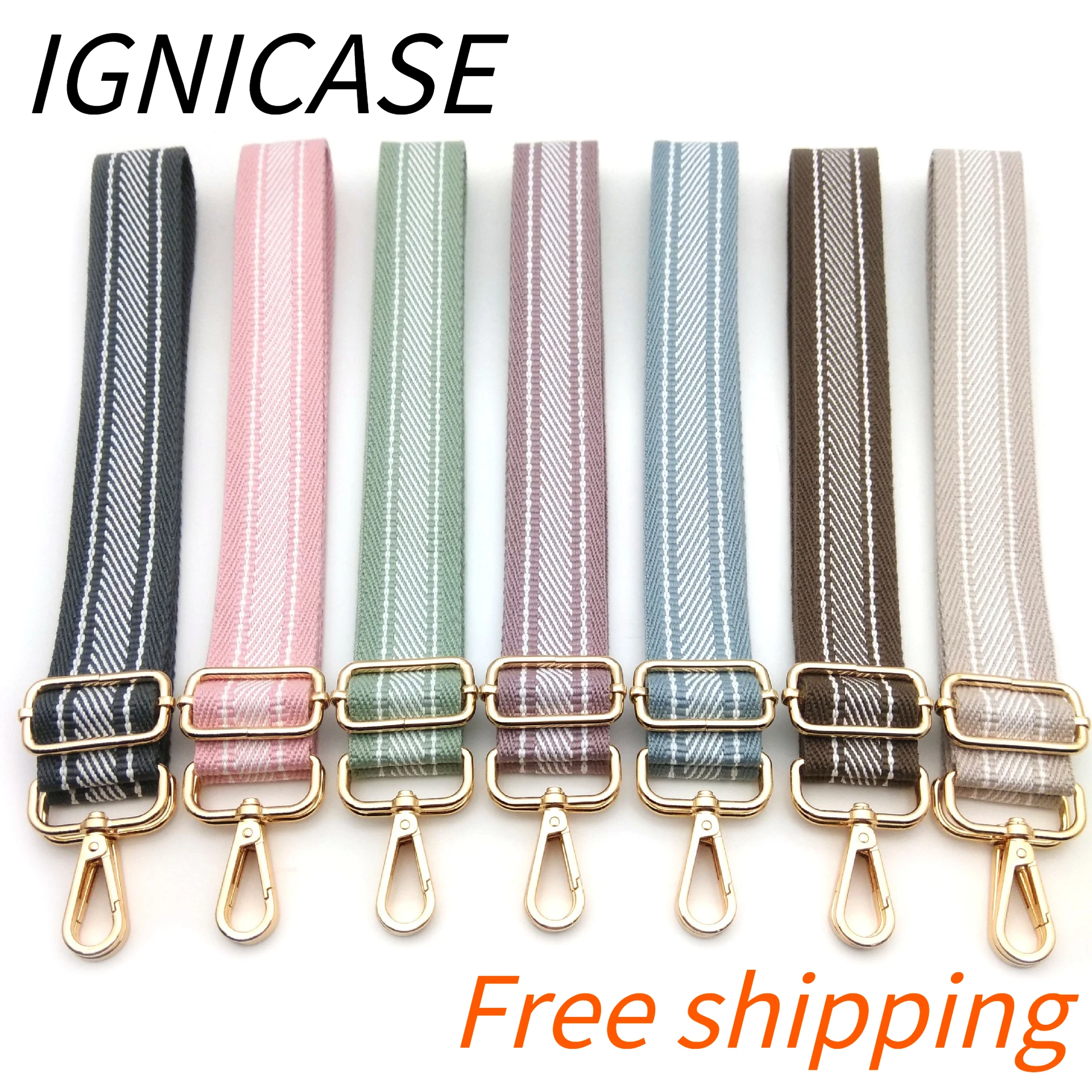 IGNICASE New Bag Strap Lanyard Accessories Single Shoulder Crossbody Adjustable Replacement Mobile Phone Load Reduction Strap