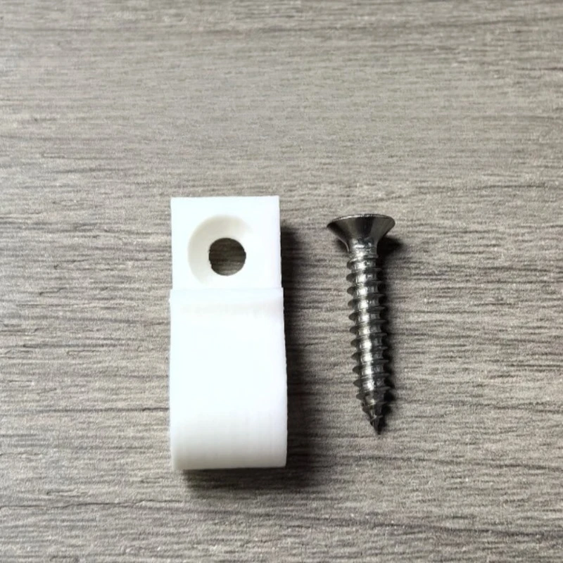 50PCS String Light Fixing Mount Bracket for Wire Cable Organizer ABS Cable Clips Wire Holder with Screws