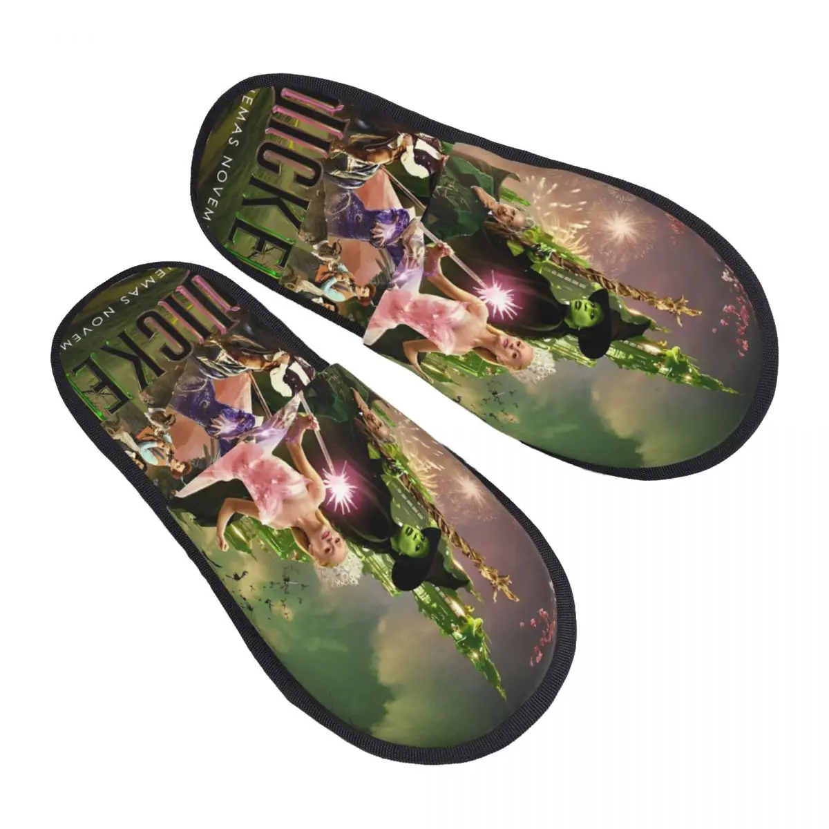 

Epic Musical Fantasy Film Wicked Winter Slippers Living Room Soft Household Fur Slippers Slides Non Slip