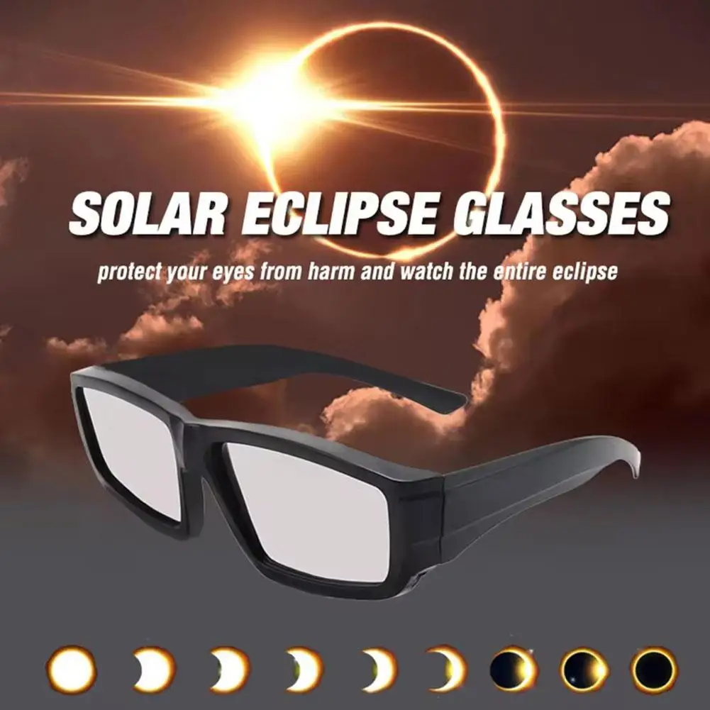 Gafas solares de eclipse, gafas de sol de observación astronómica con filtros de seguridad, protección de visión integral para observación de estrellas al aire libre