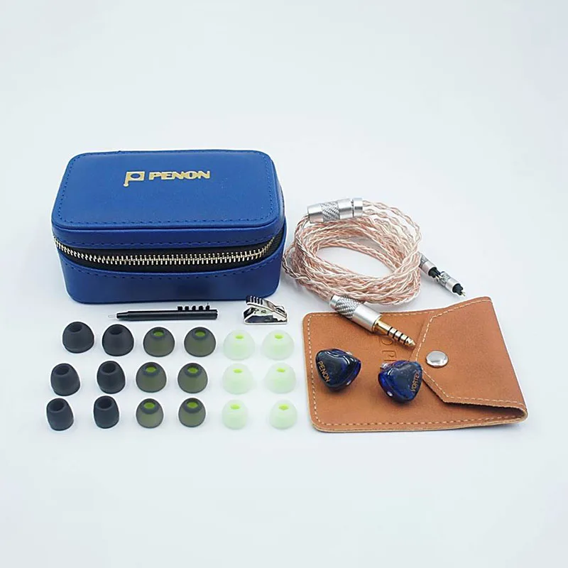 PENON دوامة سائق واحد ديناميكي 2Pin 0.78 مللي متر + EPRO القرن سيليكون سماعات الأذن السمعية في الأذن سماعة IEMs