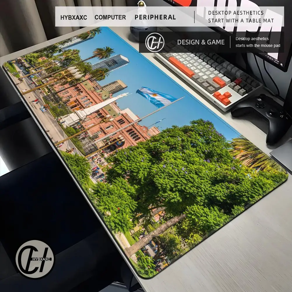 

City Mouse Pad Cute HD Desk Pad Extended Gaming Keyboard Mats Large 90x40cm XXL Gamer Mousepad