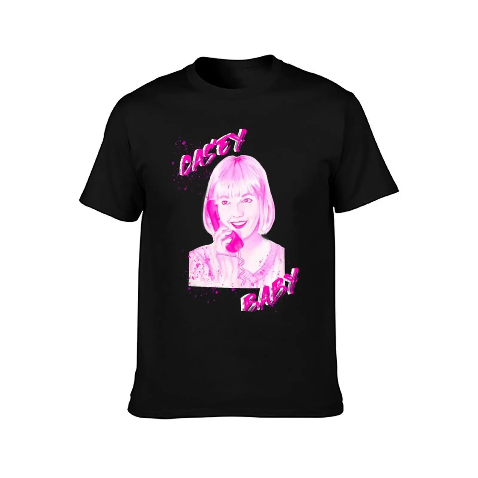 CASEY BABY! T-Shirt Summer Casual Cotton Tee Oversized Streetwear Tops Vintage Graphic Print Loose Fit Short Sleeve