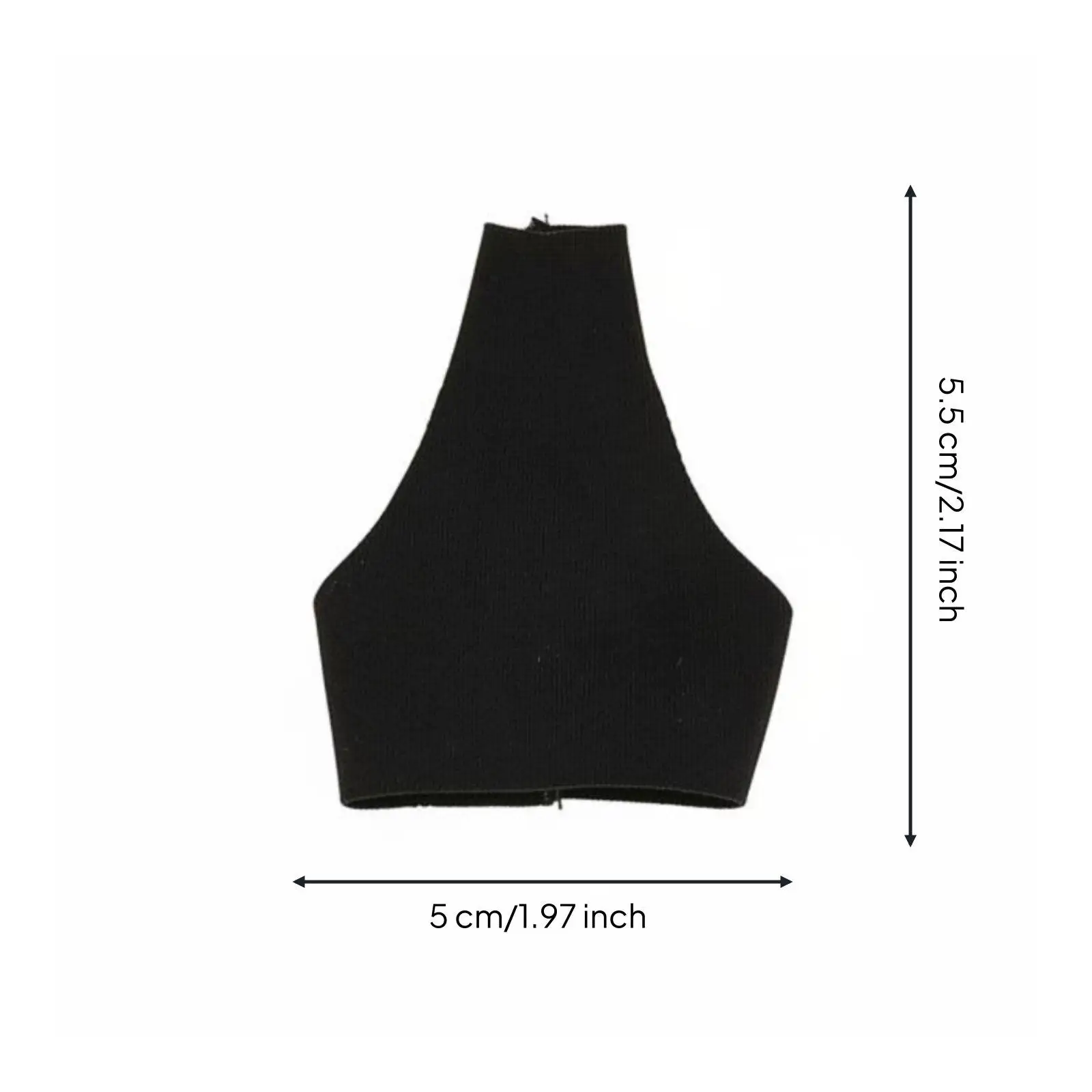 Backless High Neck Halter Tank 1 6 Dolls Clothes Sleek Crop Top for 12 Inch Fashion Doll Display