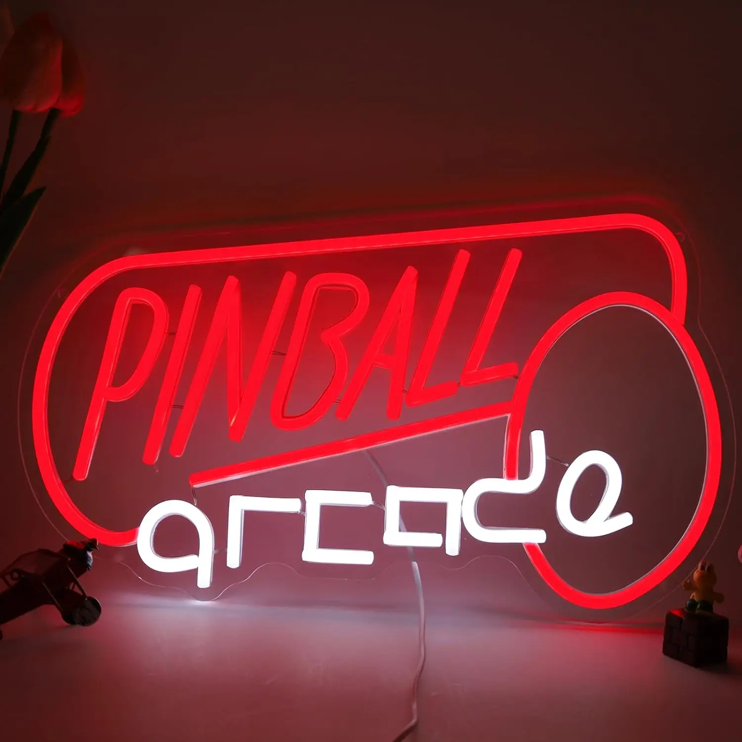 

Pinball USB Powered Led Neon Sign Dimmable Neon Light Wall Decor For Room Decor Party Birthday Handmade Gift Pub Storefronts