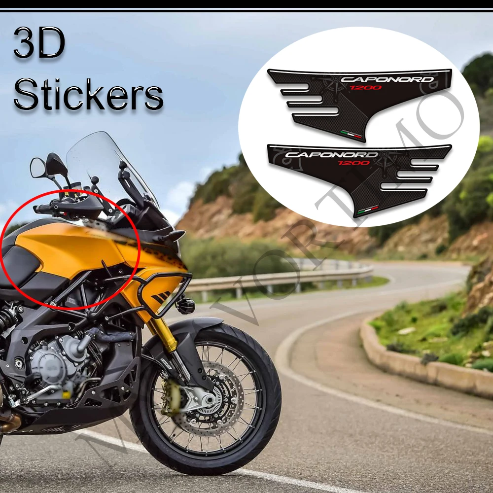 2013 - 2019 2020 2021 2022 Motorcycle Tank Pad Grips Kit Knee Stickers Decals Protector For Aprilia Caponord 1200 Rally