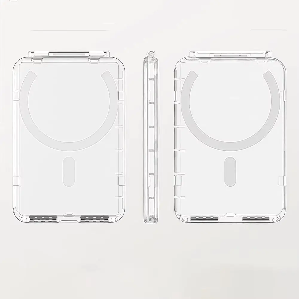 Phone Pocket Magnetic Card Holder Multi-card Support 2 Card Phone Wallet Stick Magnetic Design Mobile Phone Card Bag view 4
