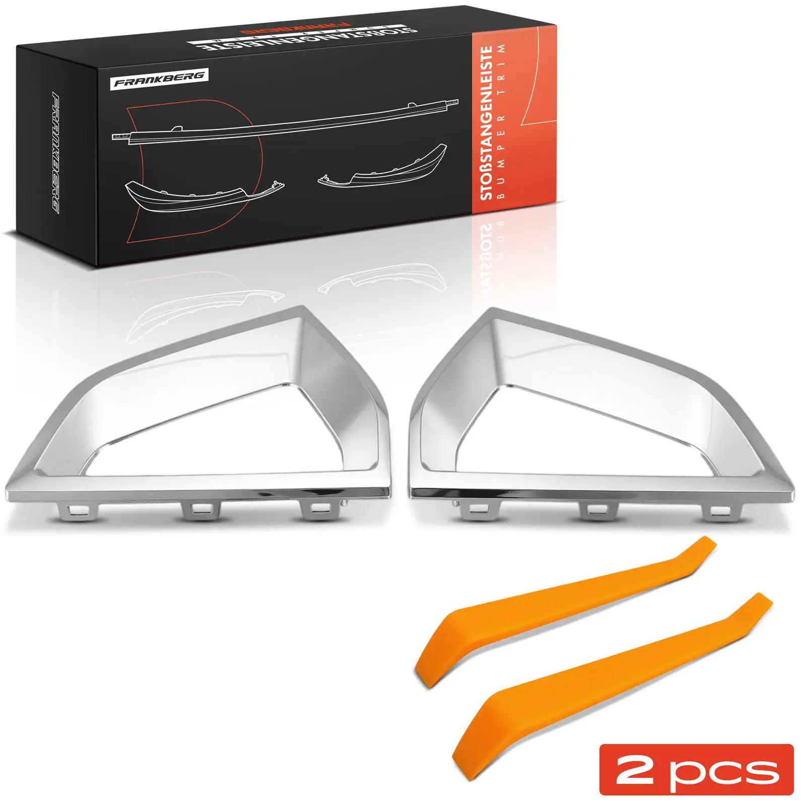 Frankberg 2x Trim Bumper Voor Links Rechts voor BMW 5 Serie F90 G30 2.0L 4.4L Bj Vanaf 2021 51119463481 51115 A29989