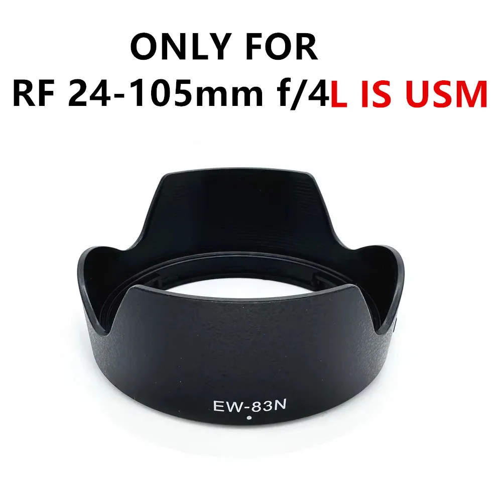 EW83N Lens Hood Petal Sunshade substituir EW-83N para Canon RF 24-105mm f/4L IS USM, 24-105 mm F4L IS USM