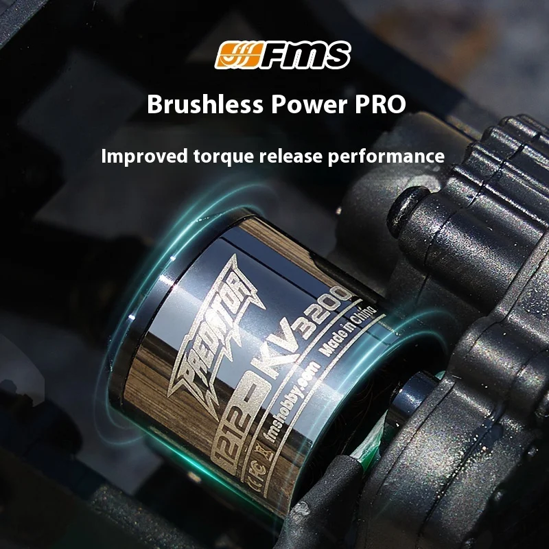 Fms 1/24 FCX24 Xiaoqi Elettrico Brushless Auto telecomandata Fuoristrada Arrampicata Veicolo Giocattolo Ponte Porta Modello Secchio Edizione