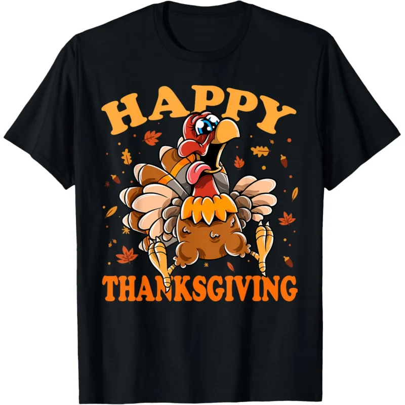 

Thanksgiving Turkey Day Funny Turkey Happy T-Shirt