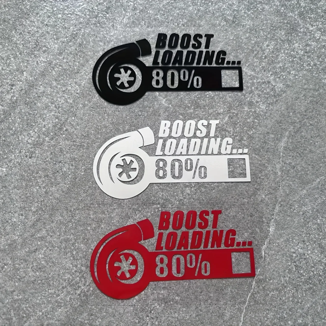 1pc Turbo Boost Loading Multi‑Color Vinyl Sticker Waterproof Decal For Car Tuning Motorcycle Exterior Styling DIY Decor