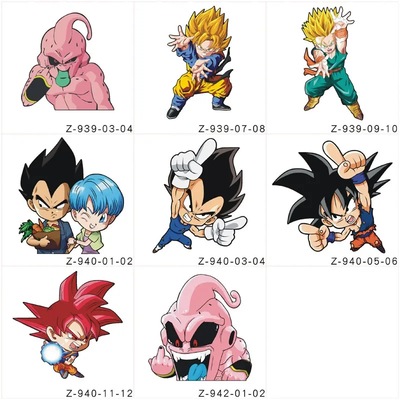 Animation Dragon Ball Z Accessories Sun Wukong Movable Doll Kakarotto Figma Model Waterproof Stickers DIY Creative Car Stickers