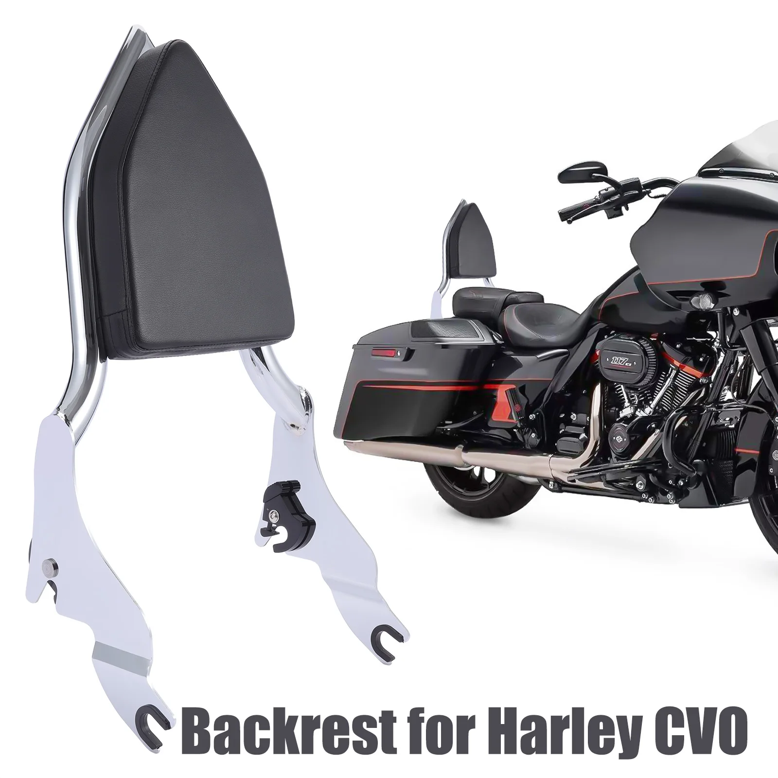 

Motorcycle backrest Steel Metal for Harley CVO Road Glide / Touring / Road King / Road Glide / Street Glide 2009-2021 2021