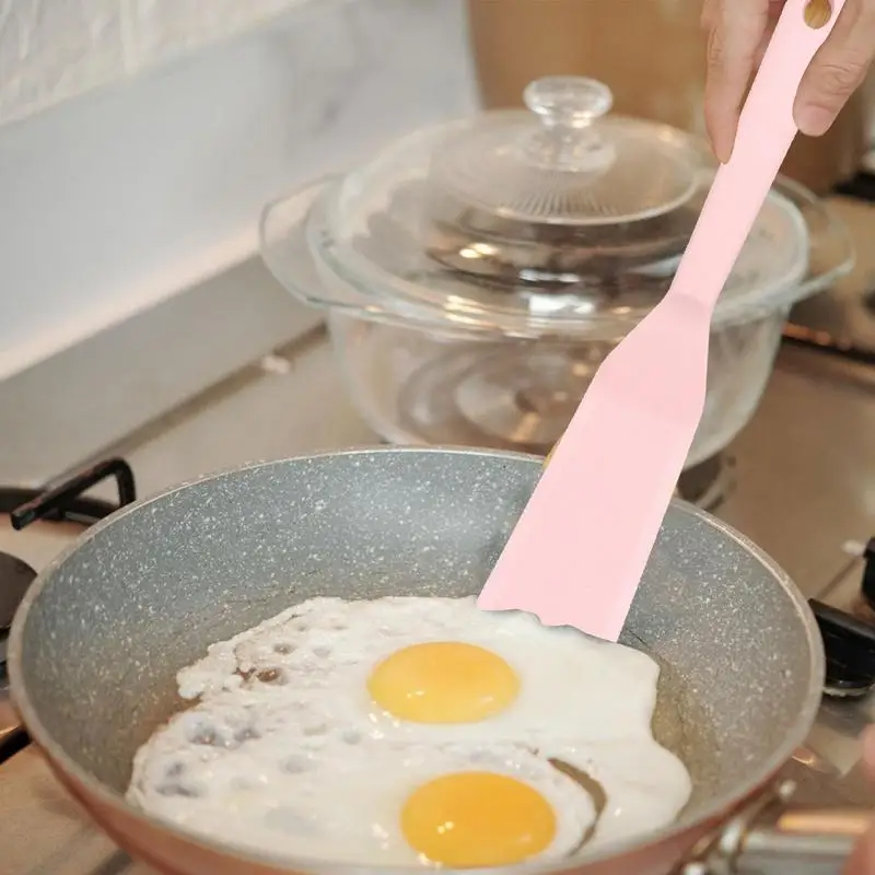 Silicone Frying Spatula Non-stick Frying Fish Spatula Dense Pancake Spatula Small Spatula Kitchen Accessories Cooking