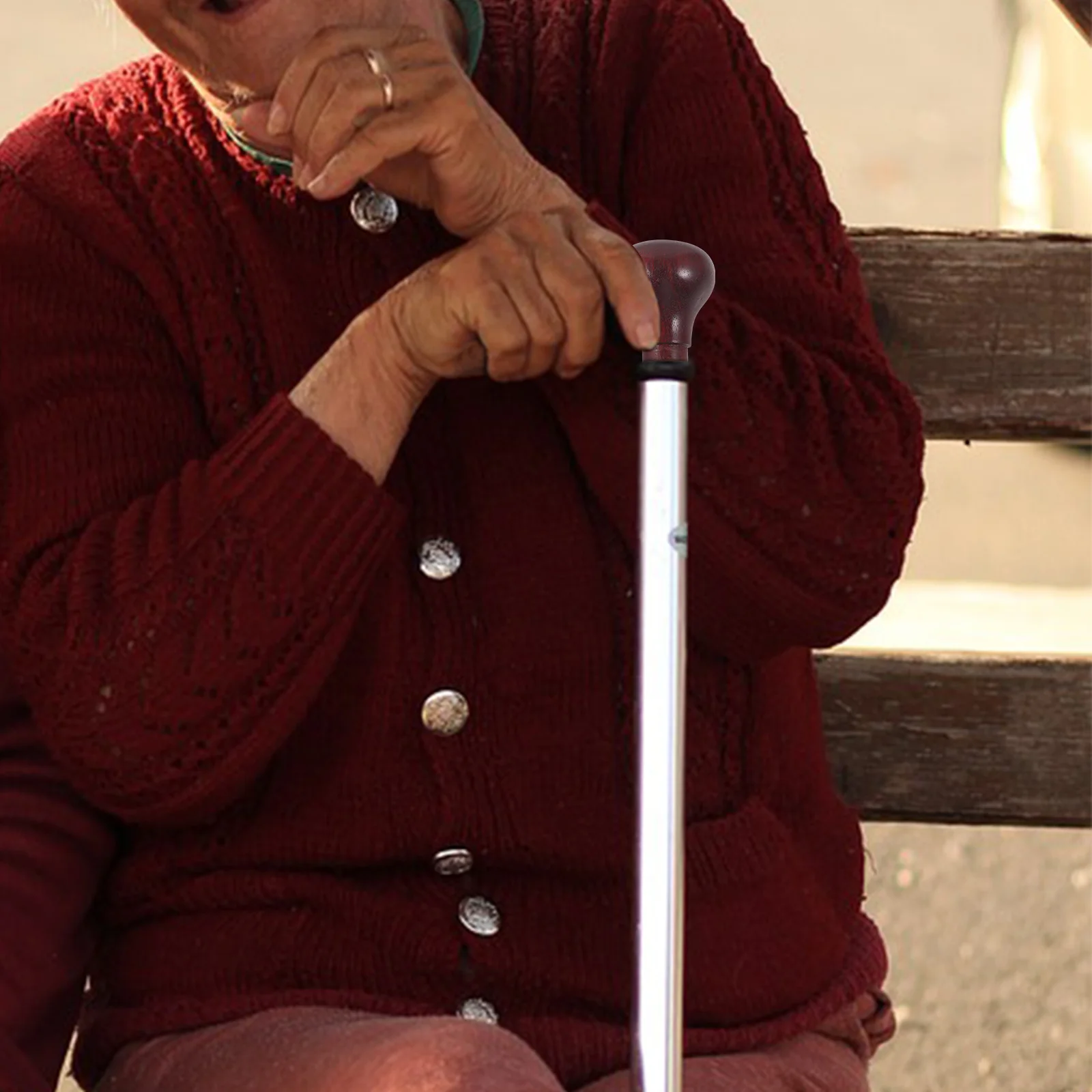 

Solid Wood Cane Handle Replacement Ergonomic Smooth Non-Slip Comfortable Walking Stick Head Polished Wooden Cane Knob