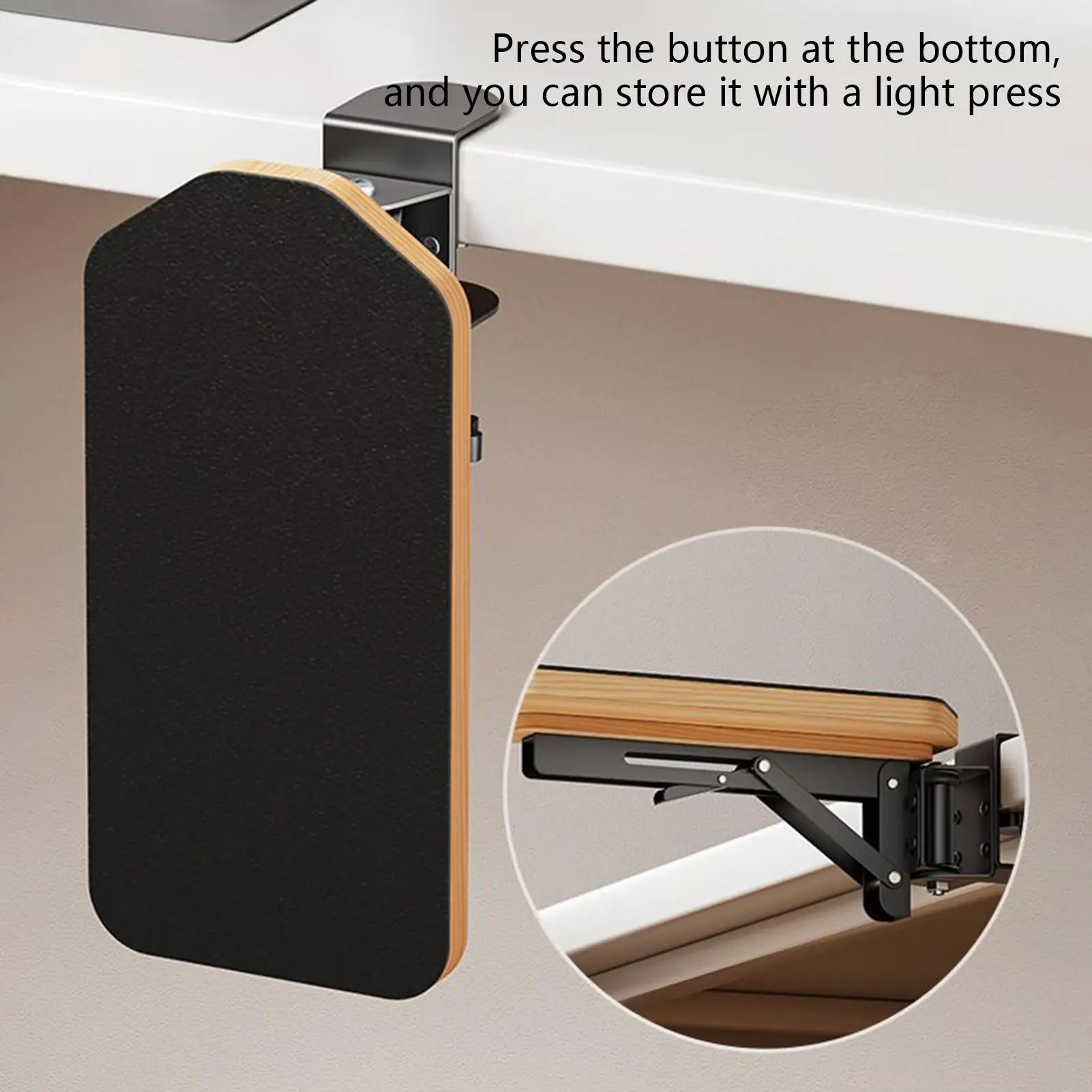โต๊ะคอมพิวเตอร์ Arm Rest Pad Arm Rest สําหรับโต๊ะไม้สายรัดข้อมือ 90 องศาปรับพับโต๊ะ Arm Rest สําหรับ home office
