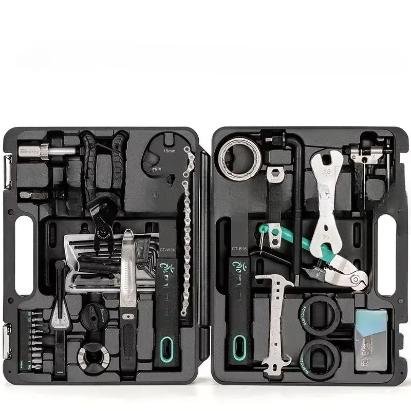 CYCLISTS Bicycle Repair Tools 27 In 1 Cycling Multitool Chain Pedal BB Wrench Hex Key Bike Repair Kit CT-K02