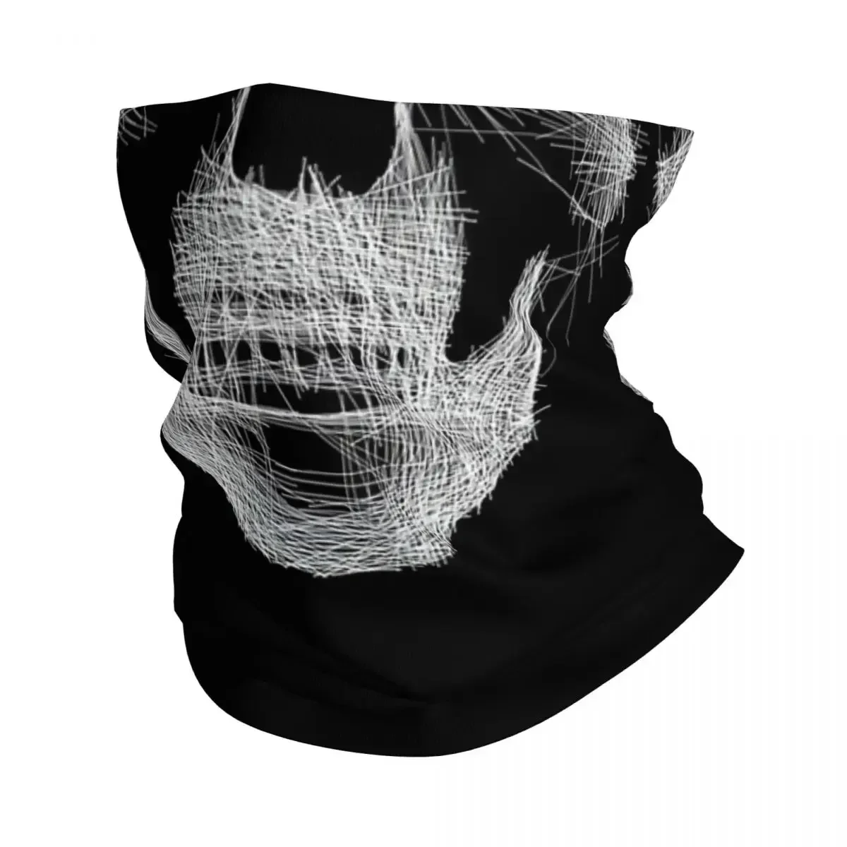 Skull Stylized Sketch Style Bandana Neck Cover Printed Wrap Scarf Warm FaceMask Cycling For Men Women Adult Skull Face