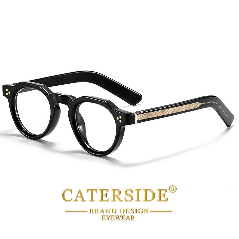 CATERSIDE Modische Runde Sonnenbrille für Damen und Herren, UV400-Schutz, kleiner Rahmen, Retro-Outdoor-Sonnenbrille zum Autofahren und Wandern – Detail 20
