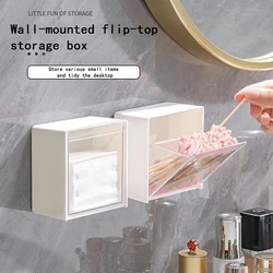 Bathroom Organizer Cotton Pads Storage Plastic Swab Holder Wall-mounted Tampon Container Cotton Swab Holder Cosmetic Organizer