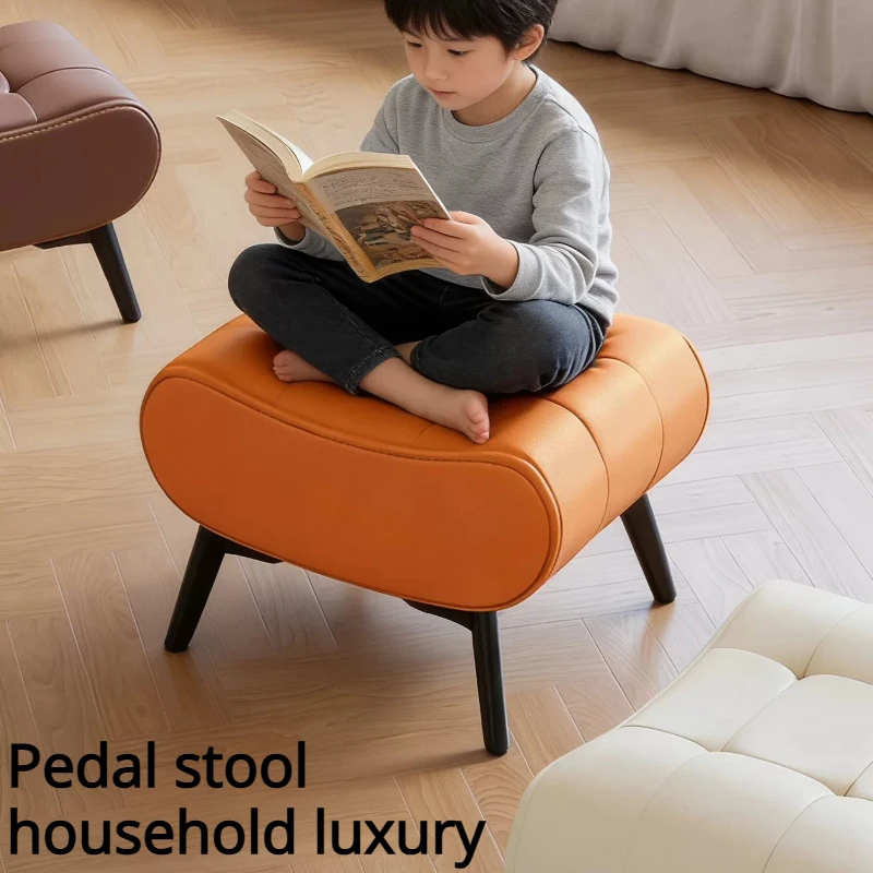 Kids Entryway Stool Shoe Bench Upholstered Pouffe Stool Hotel Luxury Taburetes Para Sentarse Living Room Sofas Seating