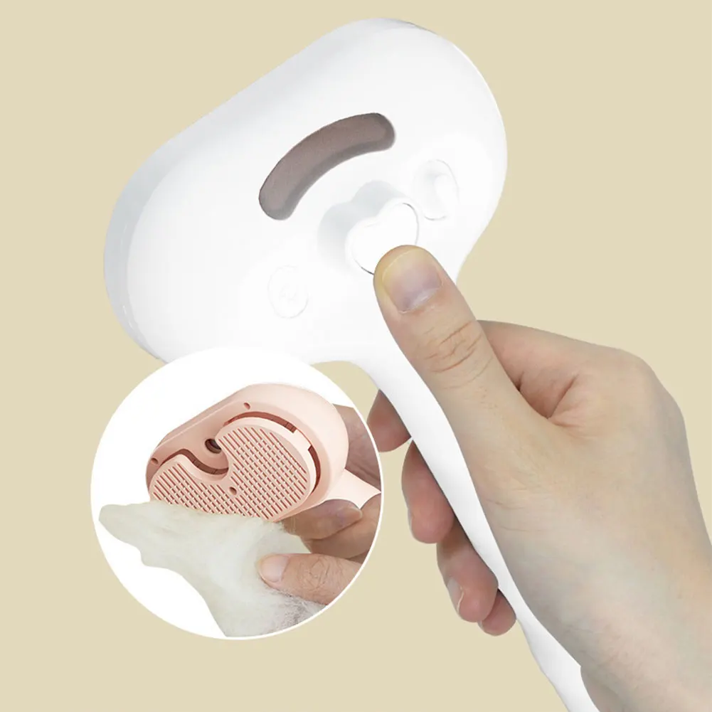 3-in-1-Katzen-Dampfbürste, Katzenhaarbürste, Haustierbürste, Tierhaarreinigungsbürste, Kamm zum Ausfallen und Pflege für Katzen, Hunde, kleine Tiere