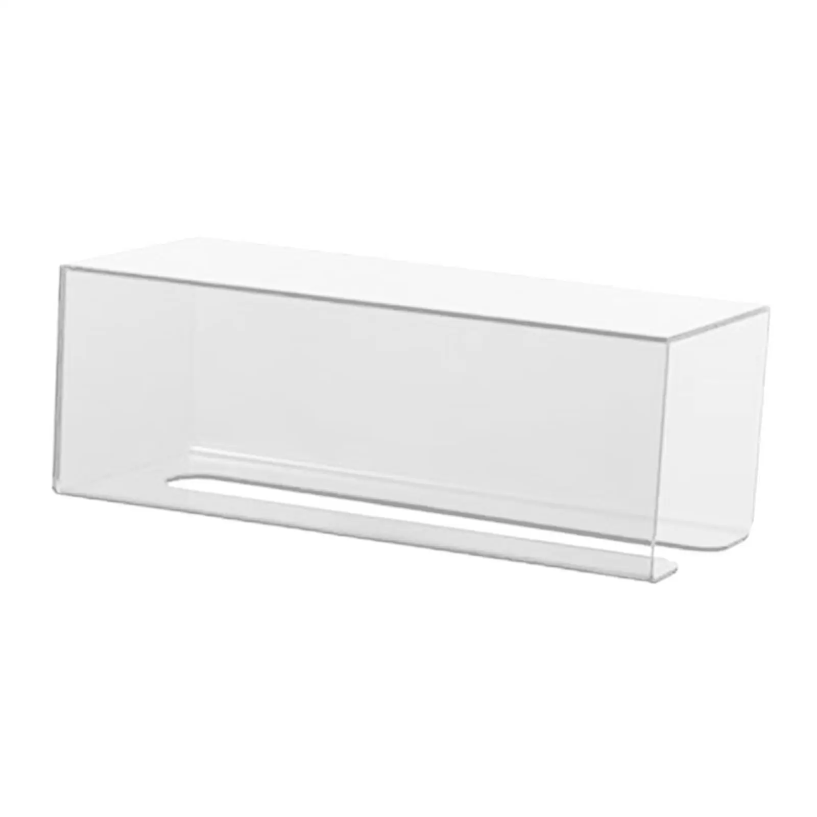 Toilet Paper Holder Transparent Wall Mounted Stable Multifunction Acrylic Organizer for Restroom Kitchen Home Office Hotel