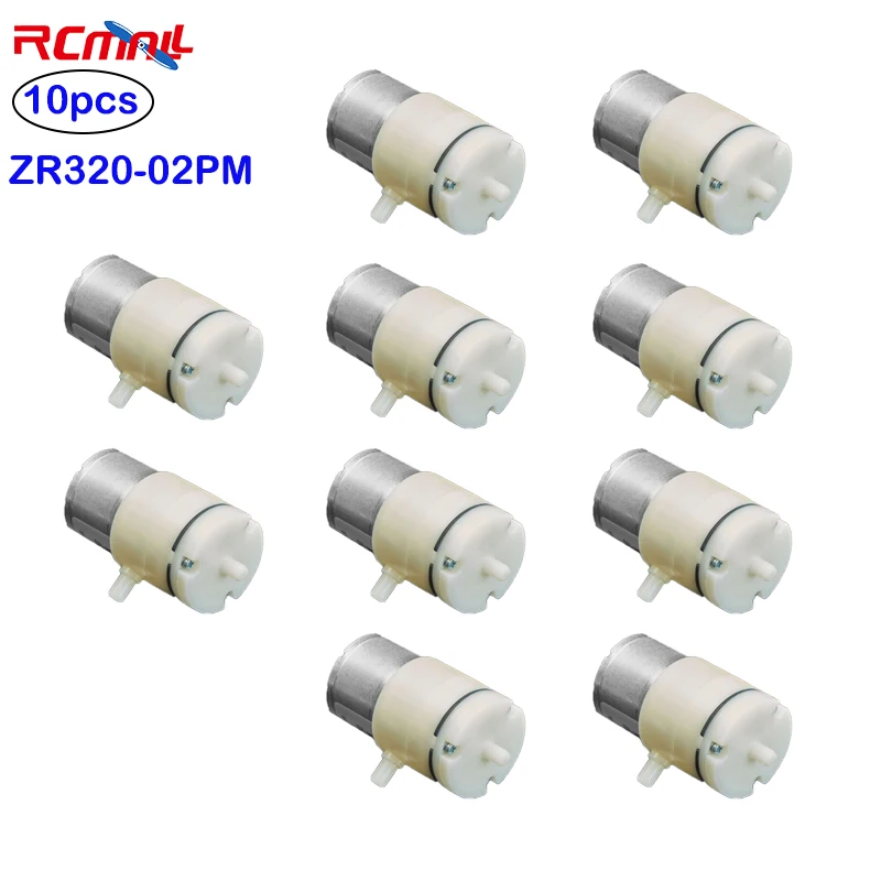 

RCmall 10pcs Air Pump and Vacuum DC Motor ZR320-02PM DC 4.5V 2LPM